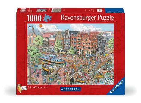 Ravensburger Puzzle 12000296 - Amsterdam - 1000 Teile Puzzle für Erwachsene und Kinder ab 14 Jahren, Diverse