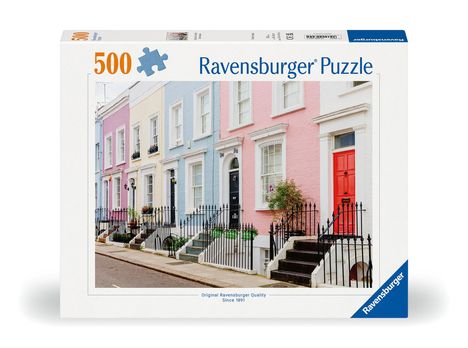 Ravensburger Puzzle 12000304 Bunte Stadthäuser in London 500 Teile Puzzle, Diverse