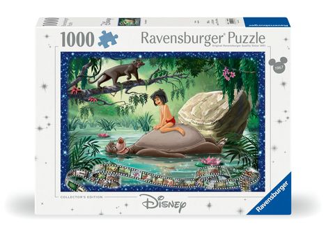 Ravensburger Puzzle 12000318 - Das Dschungelbuch - 1000 Teile Disney Puzzle für Erwachsene und Kinder ab 14 Jahren, Diverse