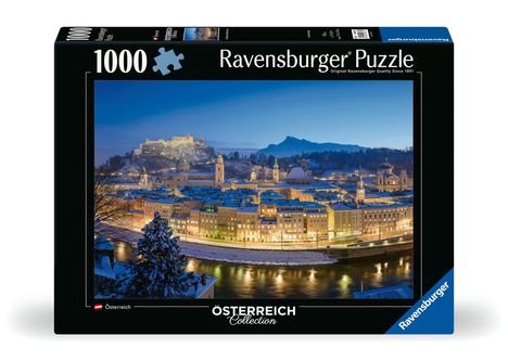 Ravensburger Puzzle 12000373 - Salzburger Abendstimmung - 1000 Teile Puzzle für Erwachsene und Kinder ab 14 Jahren, Diverse