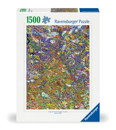 Ravensburger Puzzle 12000436 - Viele bunte Fische - 1500 Teile Puzzle für Erwachsene und Kinder ab 14 Jahren, Diverse