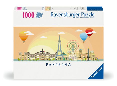Ravensburger Puzzle 12000448 - Ein Tag in Paris - 1000 Teile Puzzle für Erwachsene und Kinder ab 14 Jahren, Diverse