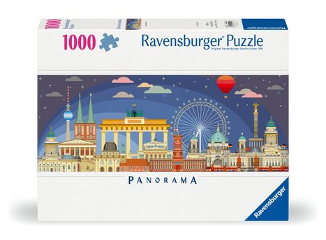 Ravensburger Puzzle 12000449 - Nachts in Berlin - 1000 Teile Puzzle für Erwachsene und Kinder ab 14 Jahren, Diverse