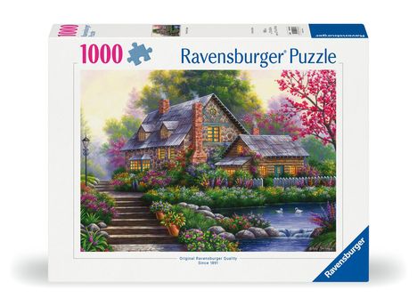 Ravensburger Puzzle 12000464 - Romantisches Cottage - 1000 Teile Puzzle für Erwachsene und Kinder ab 14 Jahren, Diverse