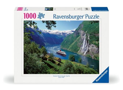 Ravensburger Puzzle 12000475 - Norwegischer Fjord - 1000 Teile Puzzle für Erwachsene und Kinder ab 14 Jahren, Puzzle mit norwegischer Landschaft, Diverse