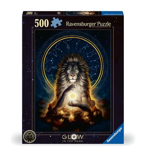 Ravensburger Puzzle Starline 12000480 Leuchtender Löwe 500 Teile Puzzle, Diverse
