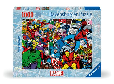 Ravensburger Puzzle 12000510 - Marvel Challenge - 1000 Teile Puzzle für Erwachsene und Kinder ab 14 Jahren, Diverse