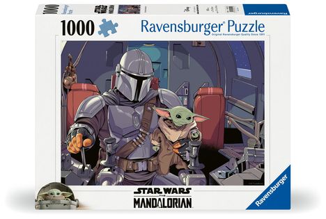 Ravensburger Puzzle 12000512 - The Mandalorian - 1000 Teile Star Wars Puzzle für Erwachsene und Kinder ab 14 Jahren, Diverse