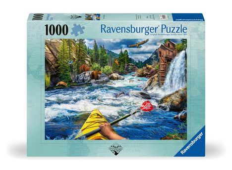 Ravensburger Puzzle 12000514 - White Water Rafting - 1000 Teile Puzzle für Erwachsene und Kinder ab 14 Jahren, Diverse