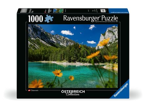 Ravensburger Puzzle 12000563 - Grüner See bei Tragöß - 1000 Teile Puzzle für Erwachsene und Kinder ab 14 Jahren, Diverse