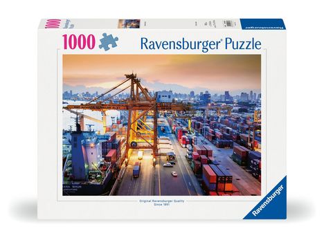 Ravensburger Puzzle 12000583 Hafen 1000 Teile Puzzle, Diverse
