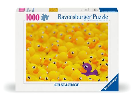 Ravensburger Challenge Puzzle 12000587 - Quietscheenten 1000 Teile, Diverse