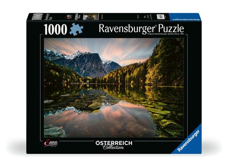 Ravensburger Puzzle 12000610 - Naturjuwel Piburger See - 1000 Teile Puzzle für Erwachsene und Kinder ab 14 Jahren, Diverse