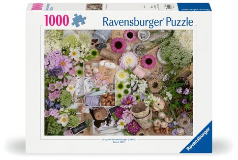 Ravensburger Puzzle 12000620 - Prachtvolle Blumenliebe - 1000 Teile Puzzle für Erwachsene ab 14 Jahren, Diverse