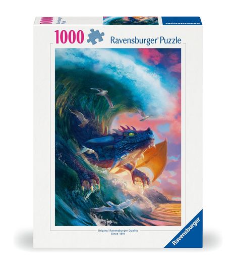 Ravensburger Puzzle 12000622 Drachenrennen - 1000 Teile Puzzle für Erwachsene und Kinder ab 14 Jahren, Diverse