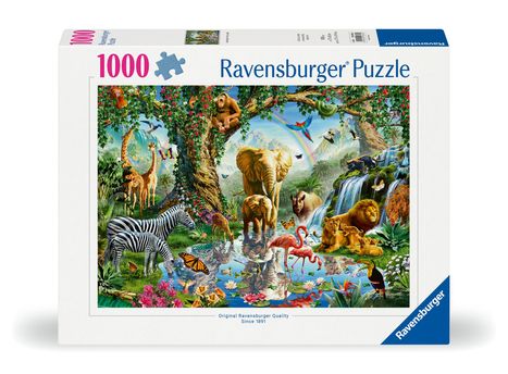 Ravensburger Puzzle 12000682 - Abenteuer im Dschungel - 1000 Teile Puzzle für Erwachsene und Kinder ab 14 Jahren, Puzzle mit Tier-Motiv, Diverse