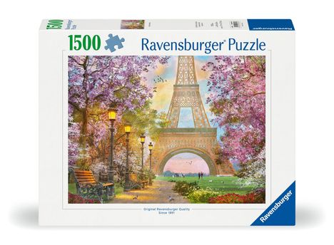 Ravensburger Puzzle 12000694 - Verliebt in Paris - 1500 Teile Puzzle für Erwachsene und Kinder ab 14 Jahren, Puzzle mit Paris-Motiv, Diverse