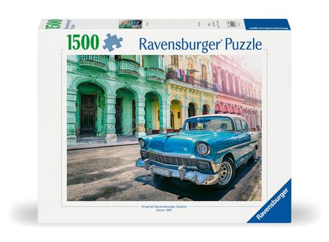 Ravensburger Puzzle 12000722 - Cars Cuba - 1500 Teile Puzzle für Erwachsene und Kinder ab 14 Jahren, Diverse
