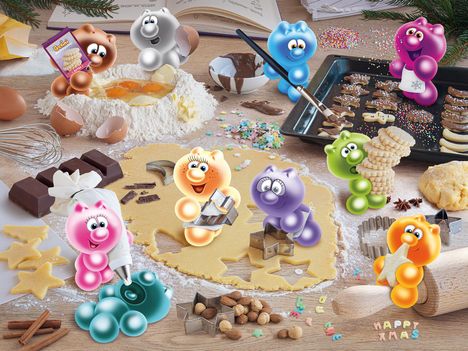 Ravensburger Puzzle 12000725 - Gelinis Weihnachtsbäckerei - 1500 Teile Puzzle für Erwachsene und Kinder ab 14 Jahren, Diverse