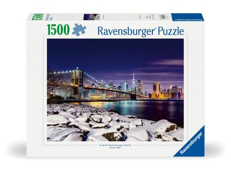 Ravensburger Puzzle 12000734 - Winter in New York - 1500 Teile Puzzle für Kinder und Erwachsene ab 14 Jahren, Diverse