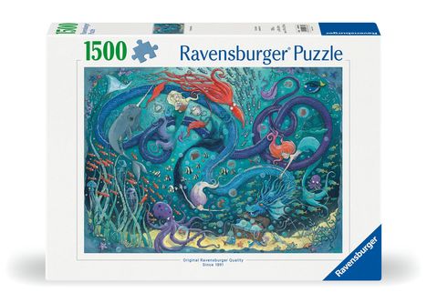 Ravensburger Puzzle 12000736 Die Meeresnixen 1500 Teile Puzzle, Diverse