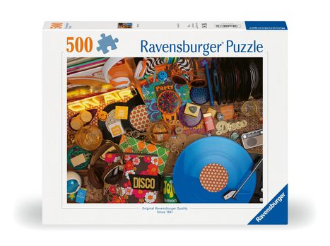 Ravensburger Puzzle 12000773 - Hallo Vinyl - 500 Teile Puzzle für Erwachsene ab 12 Jahren, Diverse