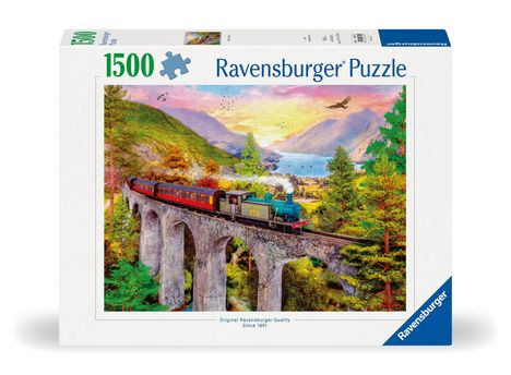 Ravensburger Puzzle 12000795 - Zugfahrt im Herbst - 1500 Teile Puzzle für Erwachsene ab 14 Jahren, Diverse