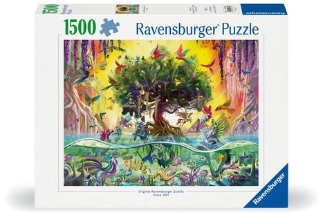 Ravensburger Puzzle 12000798 - Das Einhorn aus dem See und seine Freunde - 1500 Teile Puzzle für Erwachsene und Kinder ab 14 Jahren, Diverse