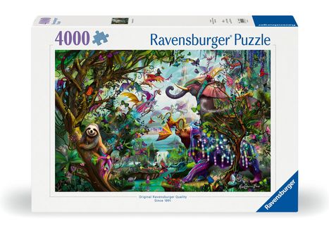 Ravensburger Puzzle 12000812 - Die Drachen der Tropen - 4000 Teile Puzzle für Erwachsene ab 14 Jahren, Diverse