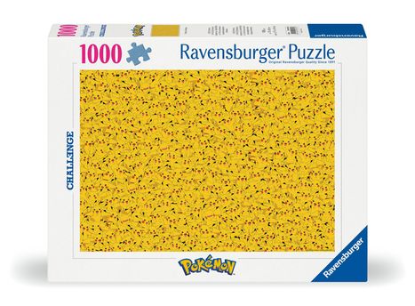 Ravensburger Puzzle 12000829 - Pikachu Challenge - 1000 Teile Pokémon Puzzle für Erwachsene und Kinder ab 14 Jahren, Diverse