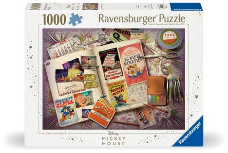 Ravensburger Puzzle 12000840 - 1940 Mickey Moments - 1000 Teile Disney Puzzle für Erwachsene und Kinder ab 14 Jahren, Diverse
