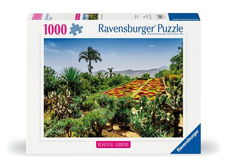 Ravensburger Puzzle 12000853, Beautiful Gardens - Botanischer Garten, Madeira - 1000 Teile Puzzle für Erwachsene und Kinder ab 14 Jahren, Diverse