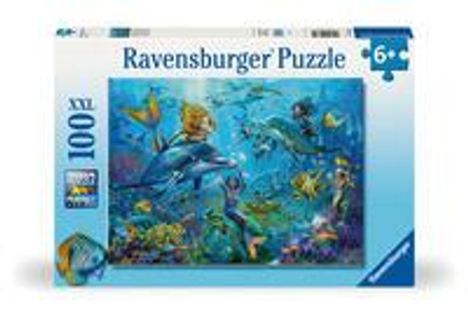 Ravensburger Kinderpuzzle - 12000864 Abenteuer unter Wasser - 100 Teile XXL Puzzle für Kinder ab 6 Jahren, Diverse