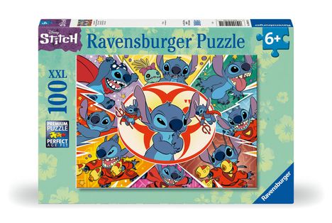Ravensburger Kinderpuzzle 12001071 - In meiner Welt - 100 Teile XXL Stitch Puzzle für Kinder ab 6 Jahren, Diverse