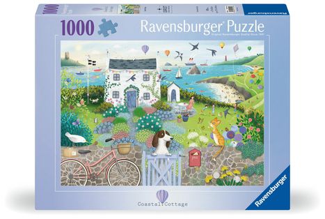 Ravensburger Puzzle 12001104 - Coastal Cottage- 1000 Teile Puzzle für Erwachsene und Kinder ab 14 Jahren, Diverse