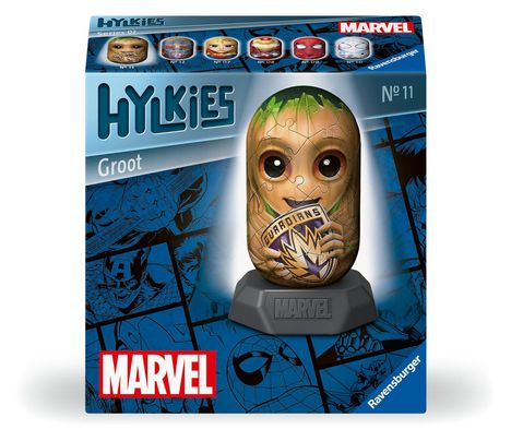 Ravensburger Hylkies: Die neue Sammelfigurenreihe zum selbst zusammenbauen. Figur #11 - Groot - Für alle Marvel Universe Fans - Aufbauen, Verlieben, Sammeln, Diverse