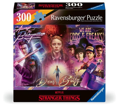 Ravensburger Puzzle 12001226 - Stranger Things - 300 Teile Netflix Puzzle für Erwachsene und Kinder ab 8 Jahren, Diverse