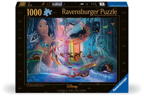 Ravensburger Puzzle 12001344 - Pocahontas- 1000 Teile Disney Castle Collection Puzzle für Erwachsene und Kinder ab 14 Jahren, Diverse