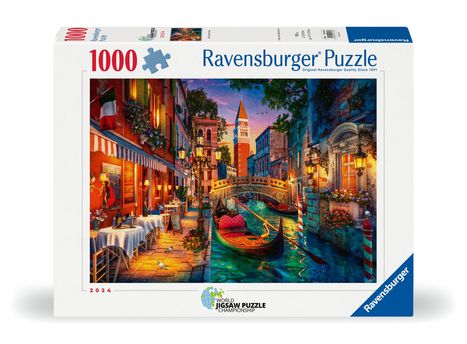 Ravensburger Puzzle 12001439 - Canal Cruise in Venice - 1000 Teile Puzzle für Erwachsene und Kinder ab 14 Jahren, Diverse