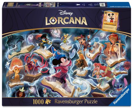 Erwachsenenpuzzle 1000 Teile - Disney Lorcana - Glimmers of the Realm: Steel, Spiele