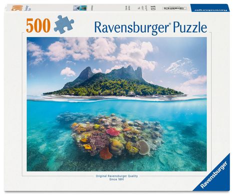 Erwachsenenpuzzle 500 Teile - Insel und Korallenwelt, Spiele