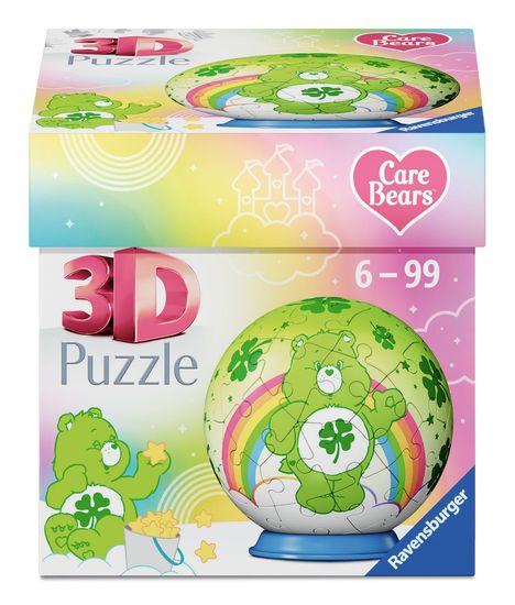 3D Puzzle 54 Teile - Care Bears - Puzzle-Ball Glücksbärchis Motiv 3, Spiele