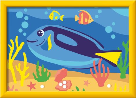 CreArt, Malen nach Zahlen Kinder - Doktorfisch, Spiele