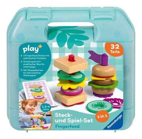 Play+ Steck- und Spiel-Set: Fingerfood - ab 1,5 Jahre, Spiele