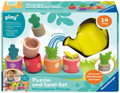 Play+ Puzzle- und Spiel-Set: Meine kleinen Pflanzen - ab 1,5 Jahre, Spiele