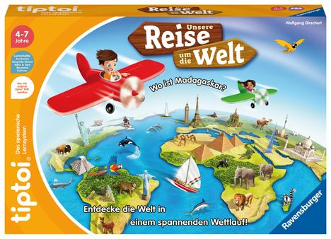 Wolfgang Dirscherl: Ravensburger tiptoi Spiel 00117 Unsere Reise um die Welt, Spiele