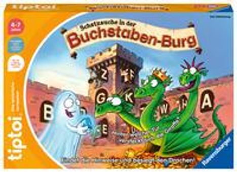 Kai Haferkamp: Ravensburger tiptoi 00124 Schatzsuche in der Buchstabenburg, Spiel für Kinder von 4-7 Jahren, für 1-4 Spieler, Spiele