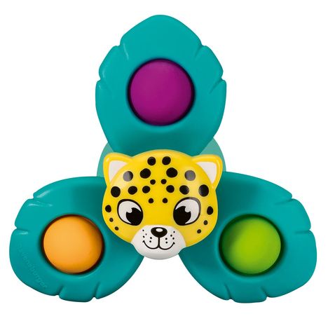 Ravensburger 4868 Play+ Pop-it Spinner: Leopard, Saugnapf-Spielzeug, Silikon-Spielzeug, Baby-Spielzeug ab 6 Monate, Spiele