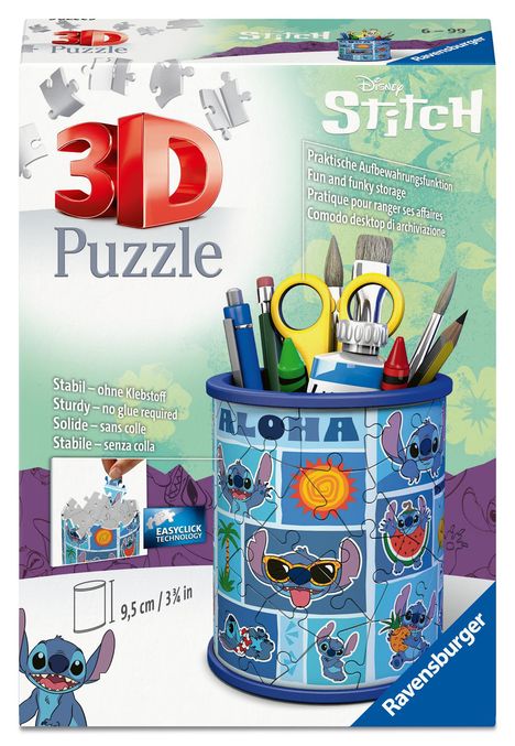 3D Puzzle Stiftehalter Disney Stitch, Spiele