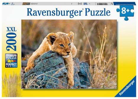 Ravensburger Kinderpuzzle - Kleiner Löwe - 200 Teile Puzzle für Kinder ab 8 Jahren, Spiele